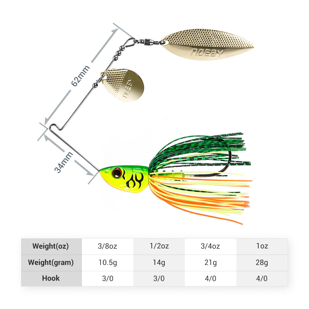 Noeby Spinnerbait 10.5g 14g 21 – Fishing Lure Swimbait Bewertung und Preis