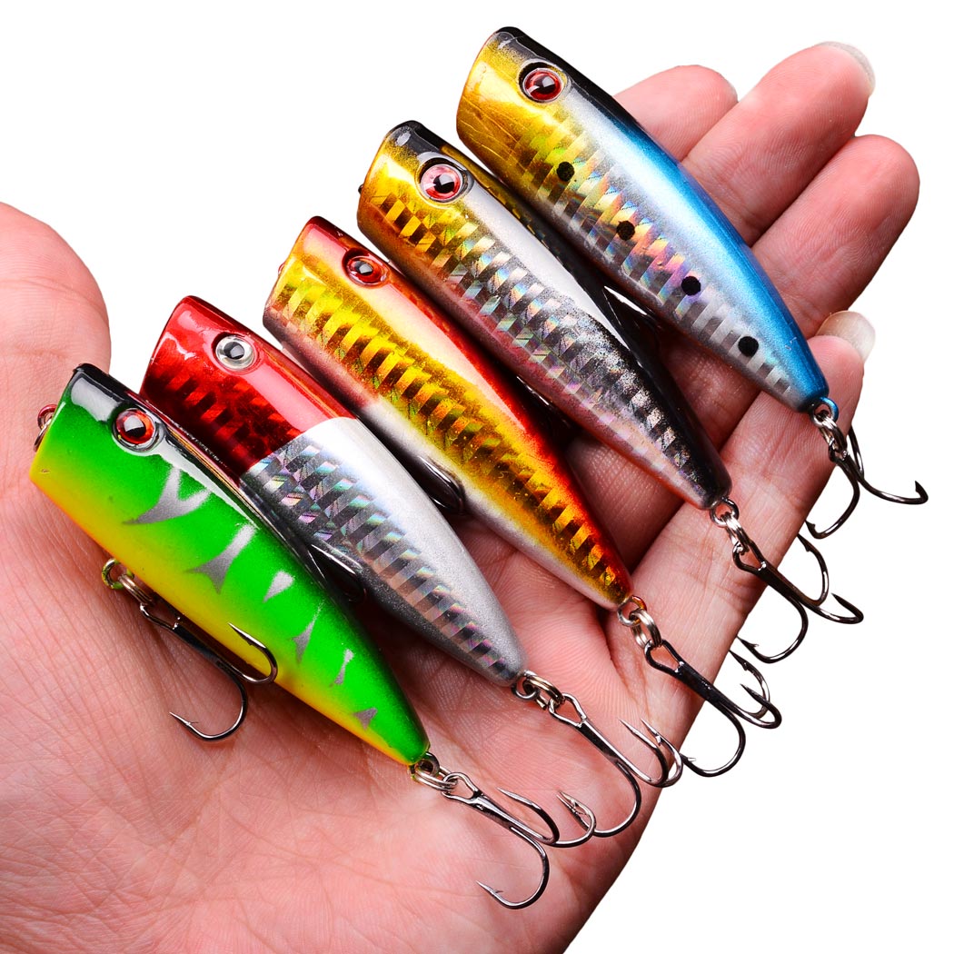 5pcs 9g 7cm Popper Fishing Lur – Fishing Lure Popper Bewertung und Preis