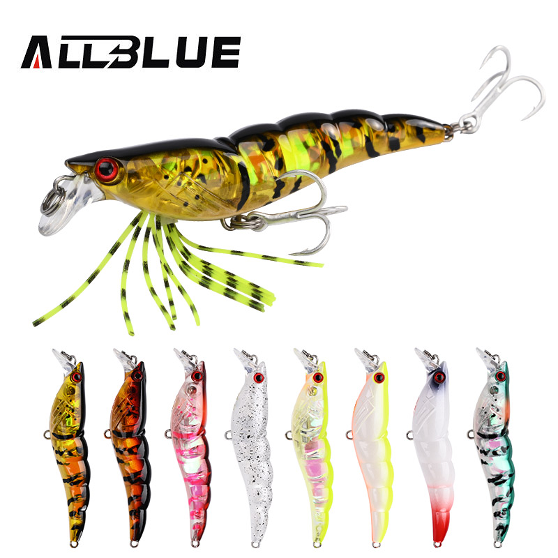 ALLBLUE 3D Flash Shrimp 70mm 7 – Fishing Lure Swimbait Bewertung und Preis