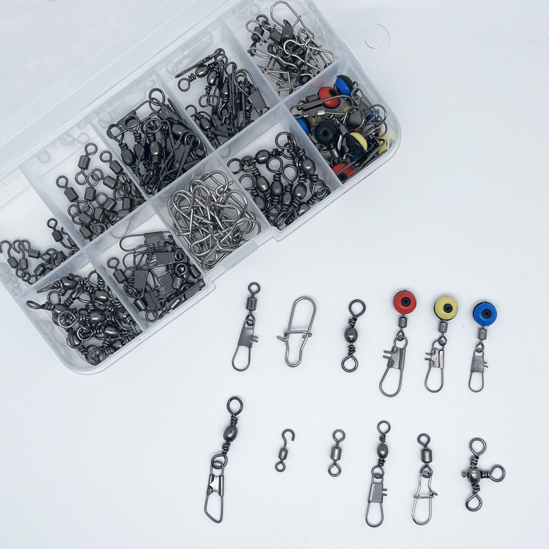 115pcs Fishing Swivel Connecto – Fishing Lure Box Bewertung und Preis