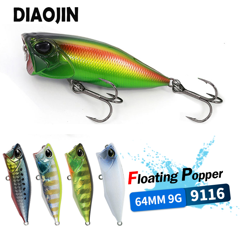 64mm 9g Poppers Fishing Lures  – Fishing Lure Popper Bewertung und Preis