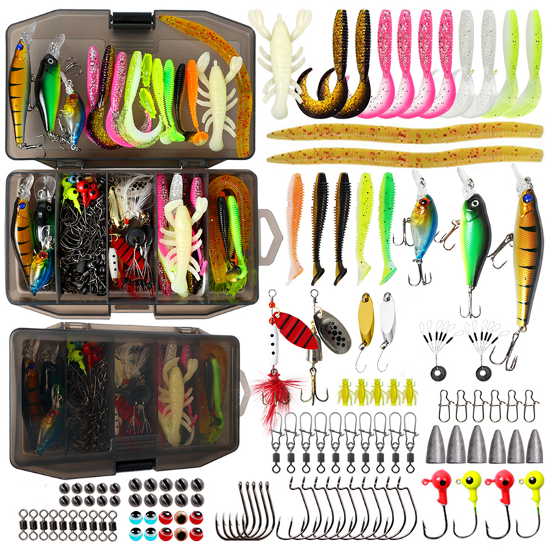 New 120PCS Fishing Lure Set So – Fishing Lure Spinnerbait Bewertung und Preis