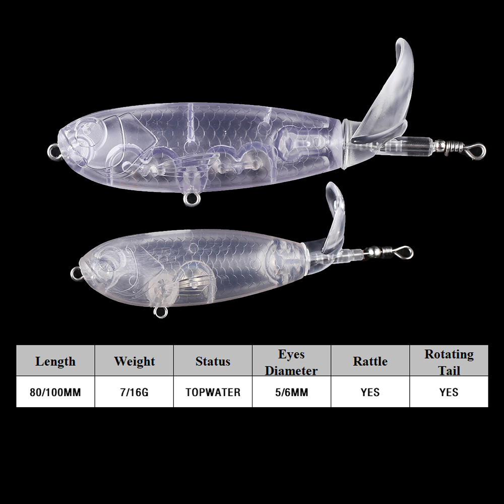 Chan’sHuang 20PCS Unpainted Bl – Fishing Lure Popper Bewertung und Preis