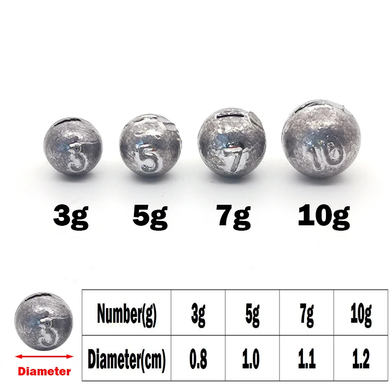 OUTKIT 10pcs/lot Lead Head Sin – Fishing Lure Accessories Bewertung und Preis