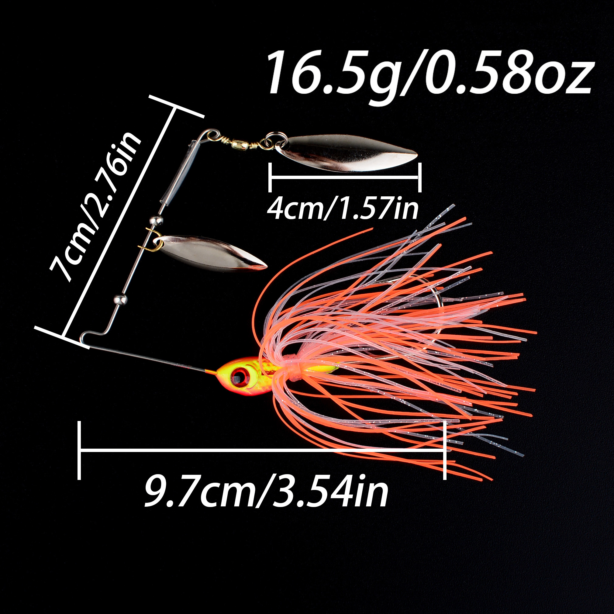 1PC 16.5G/21G spinner bait fis – Fishing Lure Blade Bait Bewertung und Preis