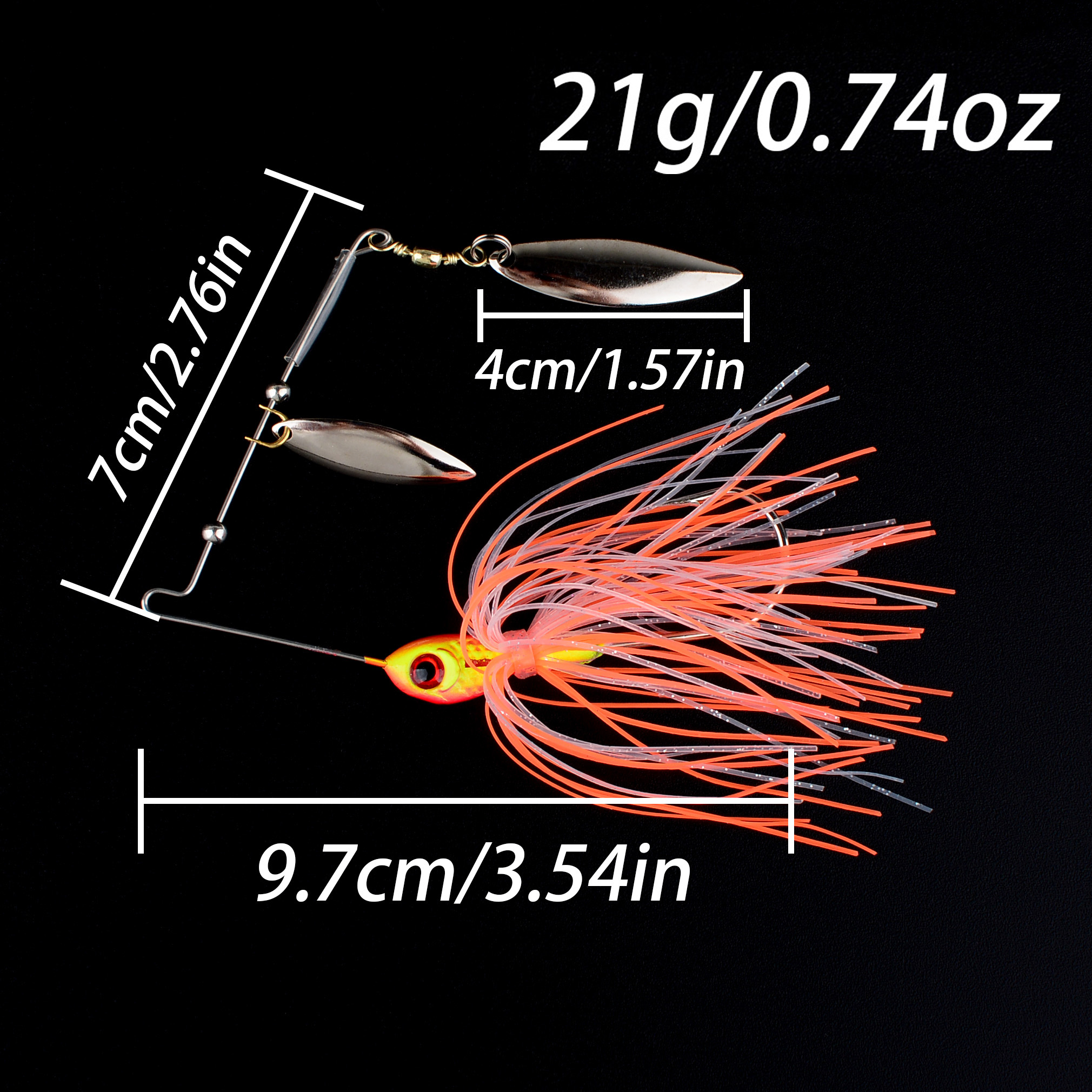 1PC 16.5G/21G spinner bait fis – Fishing Lure Blade Bait Bewertung und Preis