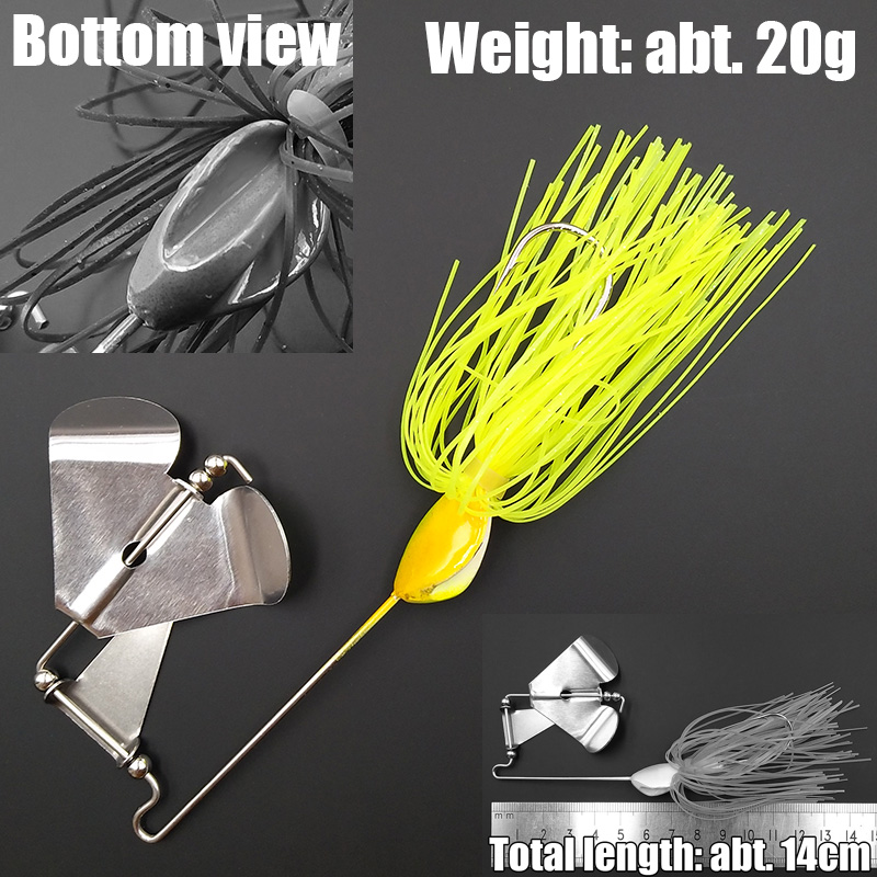wusanban Lunker Spinner Baits  – Fishing Lure Blade Bait Bewertung und Preis