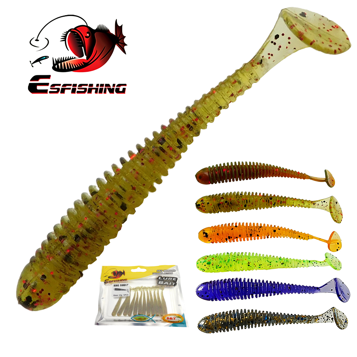 ESFISHING Swing Impact Ring Sh – Fishing Lure Soft Plastic Bewertung und Preis