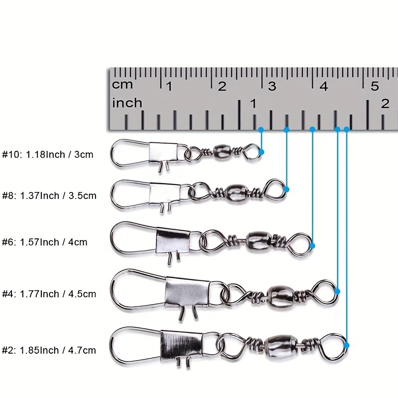 50/200pcs Barrel Snap Swivel F – Fishing Lure Accessories Bewertung und Preis